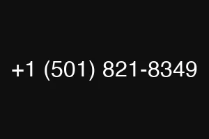 +1 (501) 821-8349