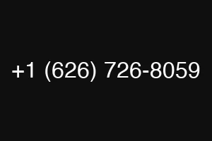 +1 (626) 726-8059