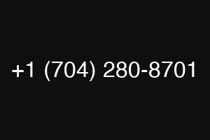 +1 (704) 280-8701