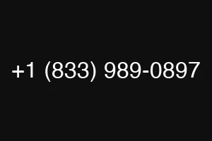 +1 (833) 989-0897